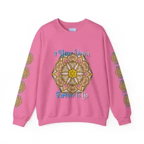 1st Year Wedding Anniversary Mandala Unisex Sweatshirt