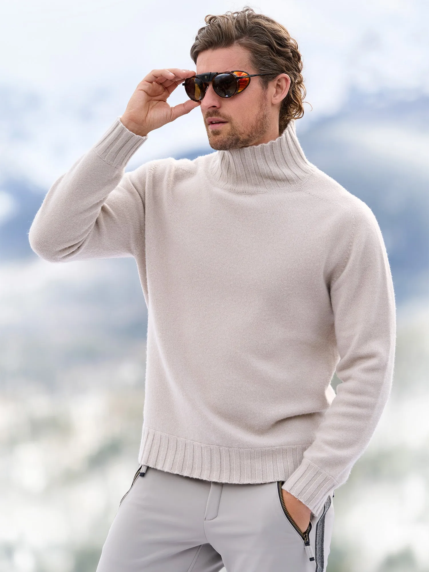 Aiden Cashmere Turtleneck Sweater