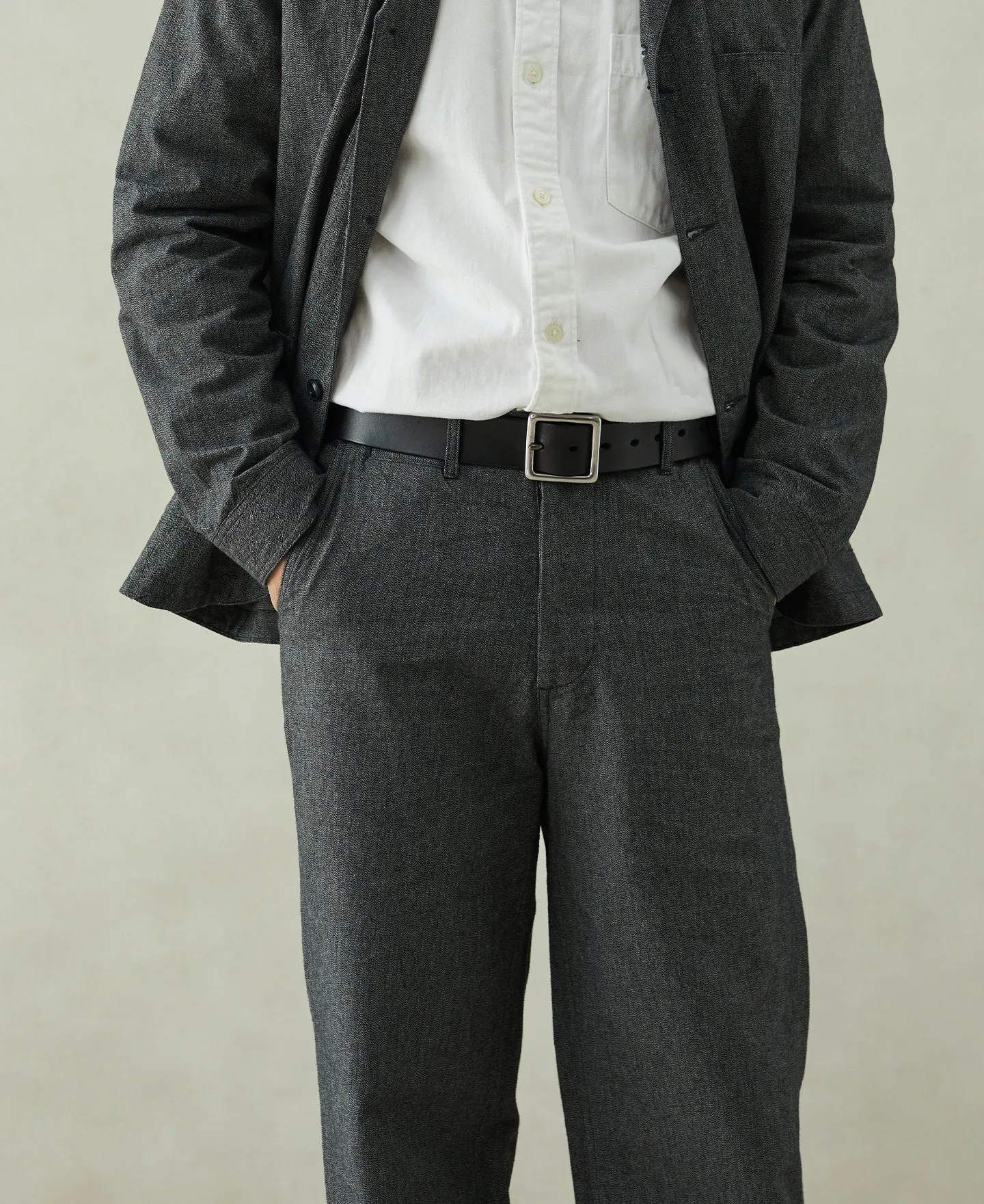 Black Chambray Work Pants