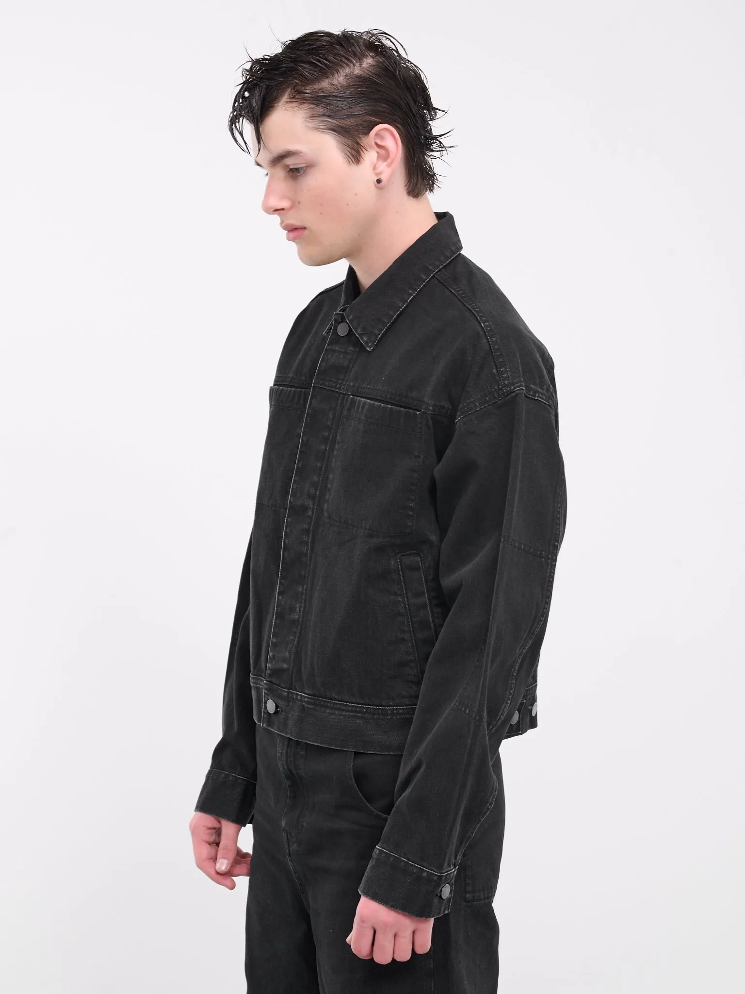 Boxy Denim Jacket (ES2427MA-MAGNETITE)