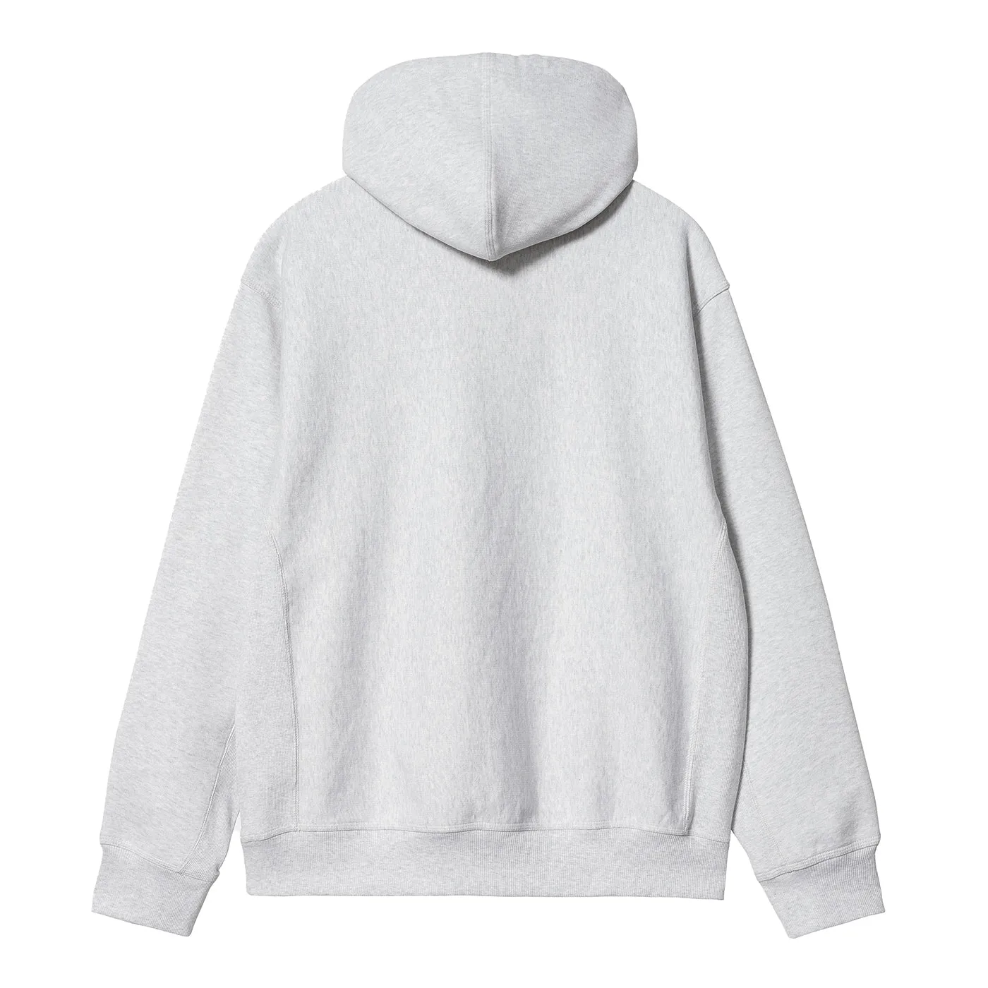 Carhartt WIP Hooded American Script Sweat Hoodie - Ash Heather