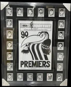 COLLINGWOOD 1990 PREMIERS WEG ART FRAMED