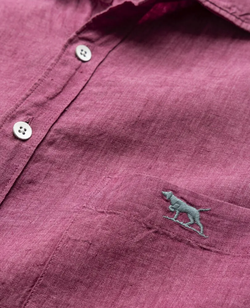 Coromandel Linen Shirt - Berry