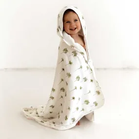 Green Palm | Organic Hooded Towel