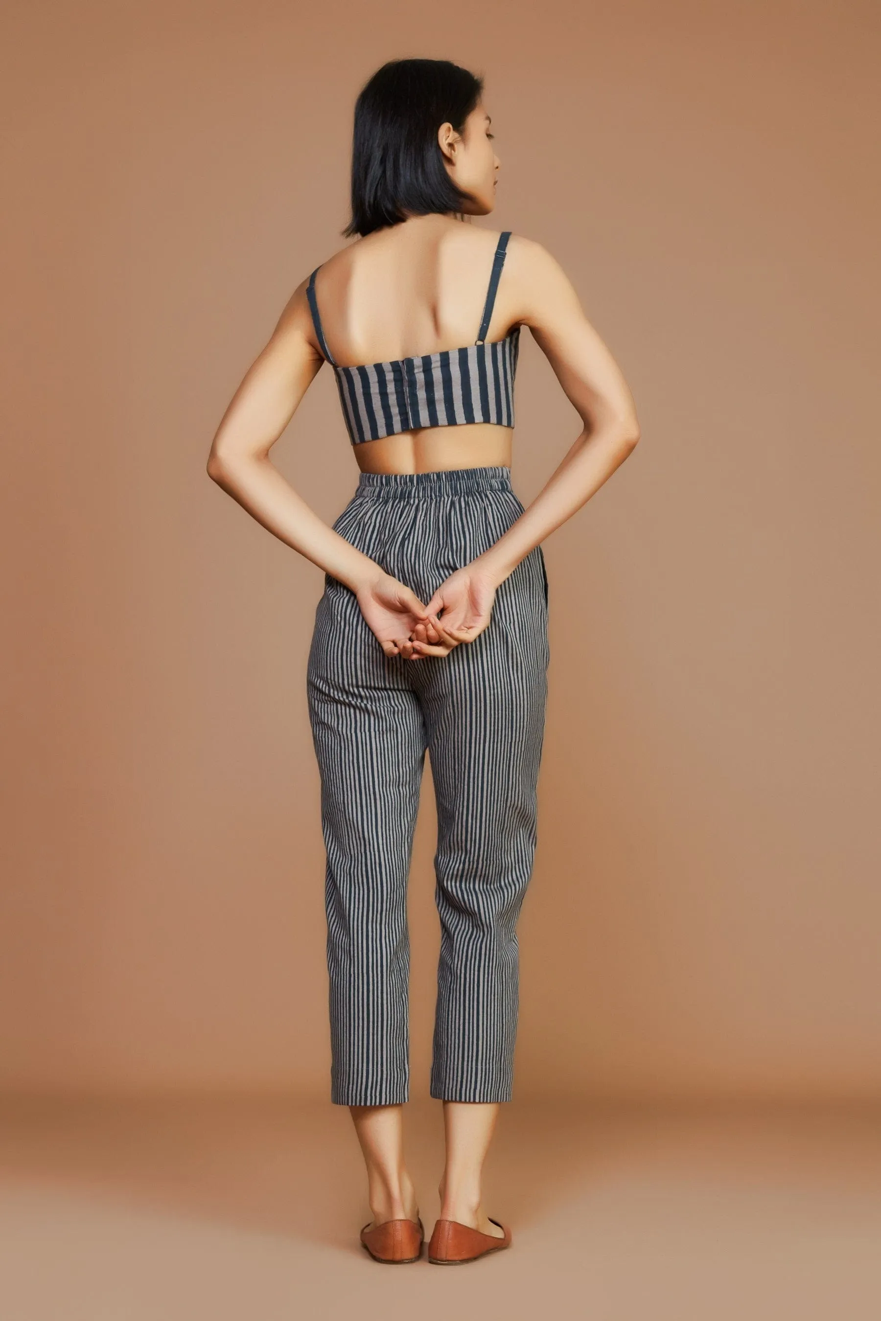 Grey with Charcoal Striped SE Pants (Ready to Ship)