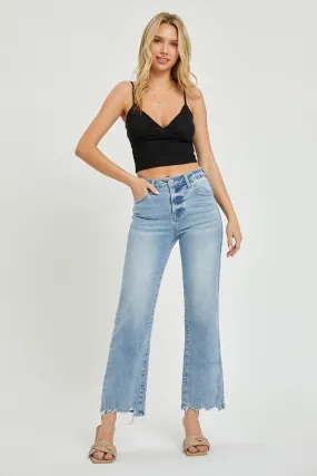 High Rise Straight Jeans