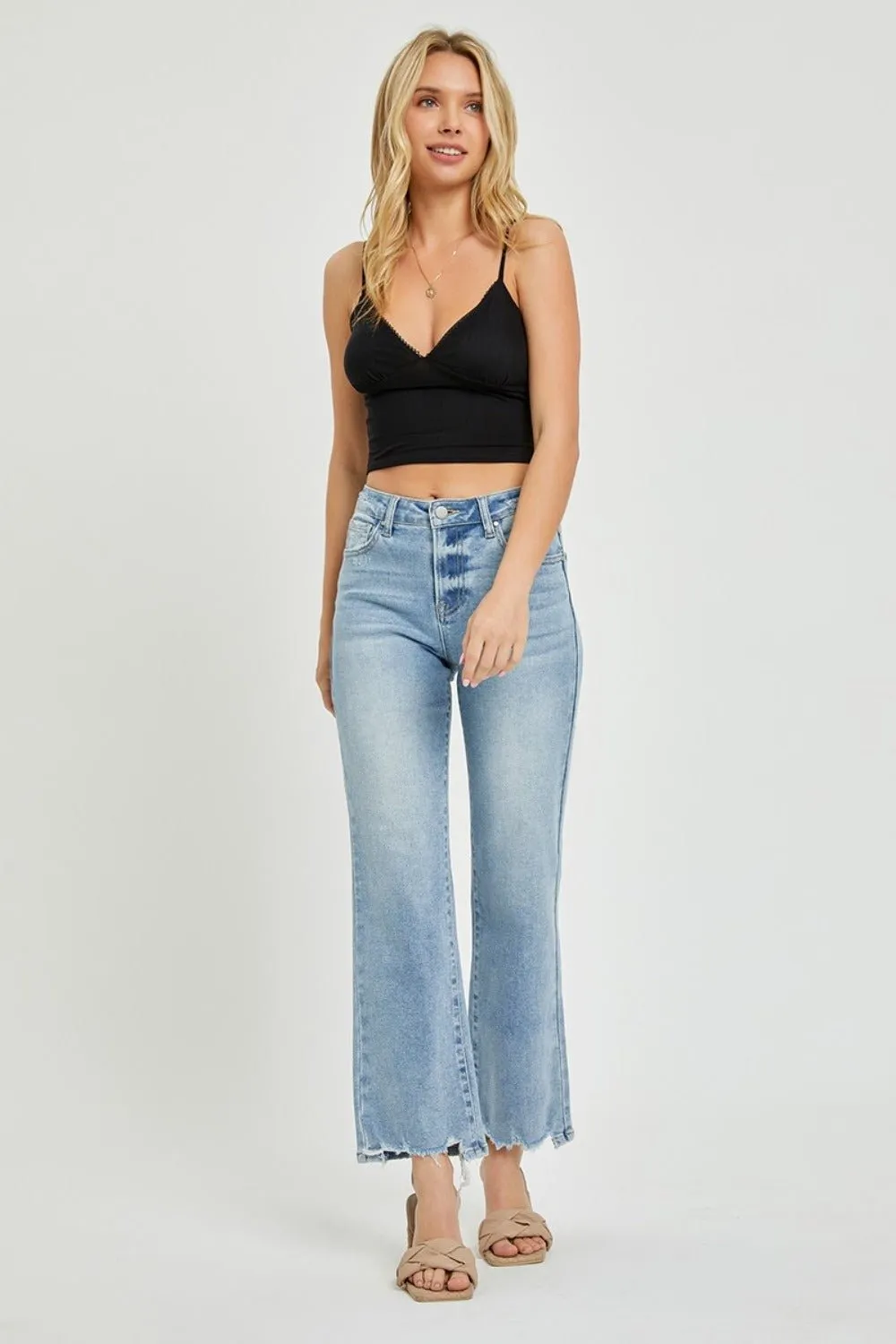 High Rise Straight Jeans