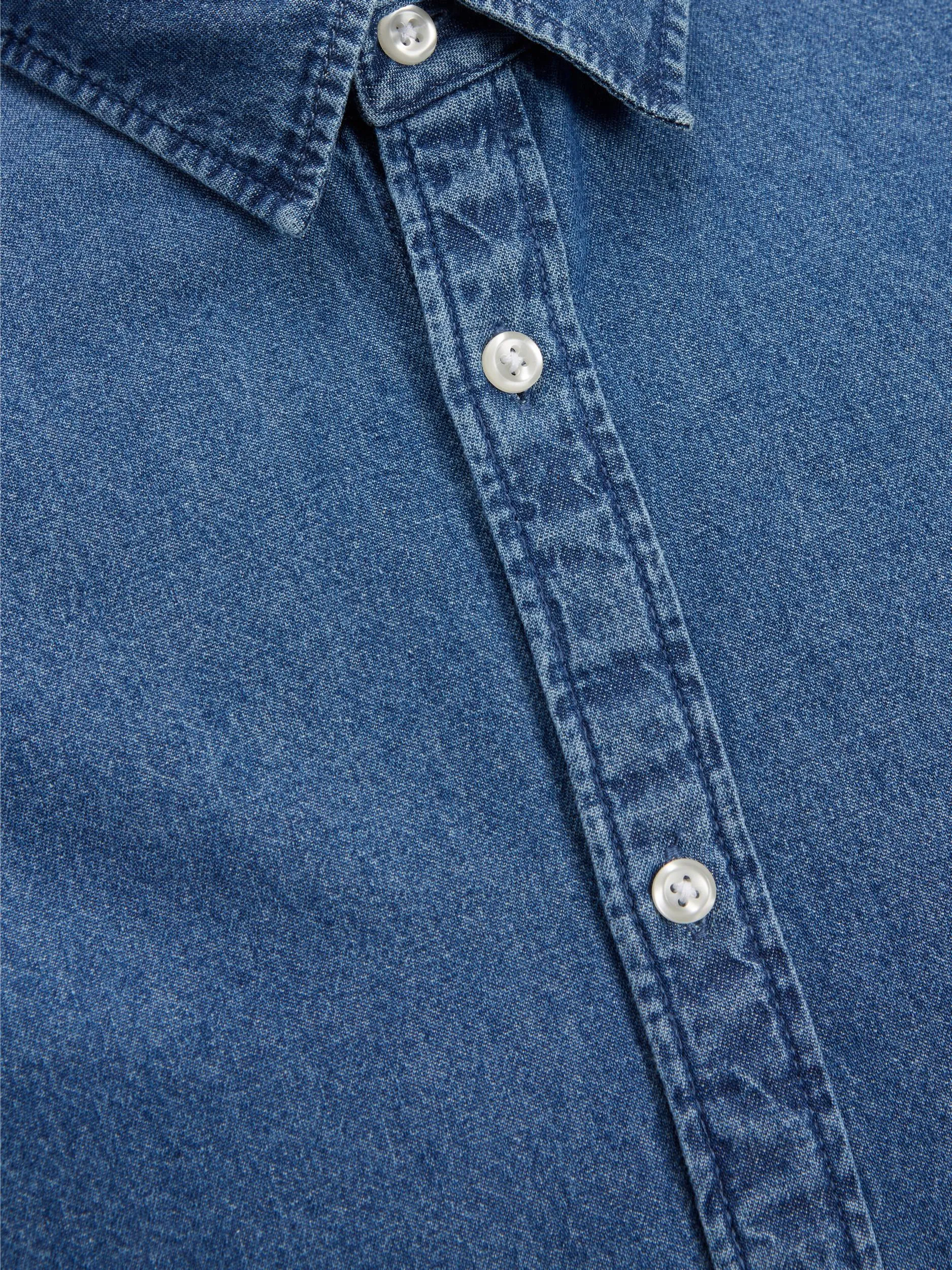 Jack & Jones Kansas Blue Denim Shirt Blue