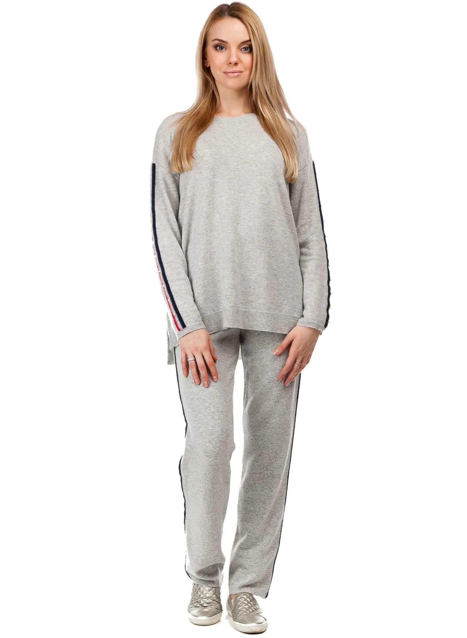 Megeve Maternity Tracksuit (2 Piece Set) - Pearl Grey