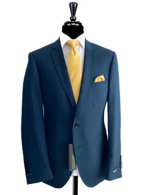 REMUS Petrol Blue Fine Herringbone 2 Piece Suit