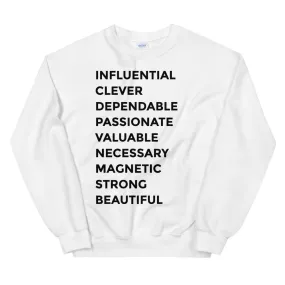 Statement Sweatshirt- White 1