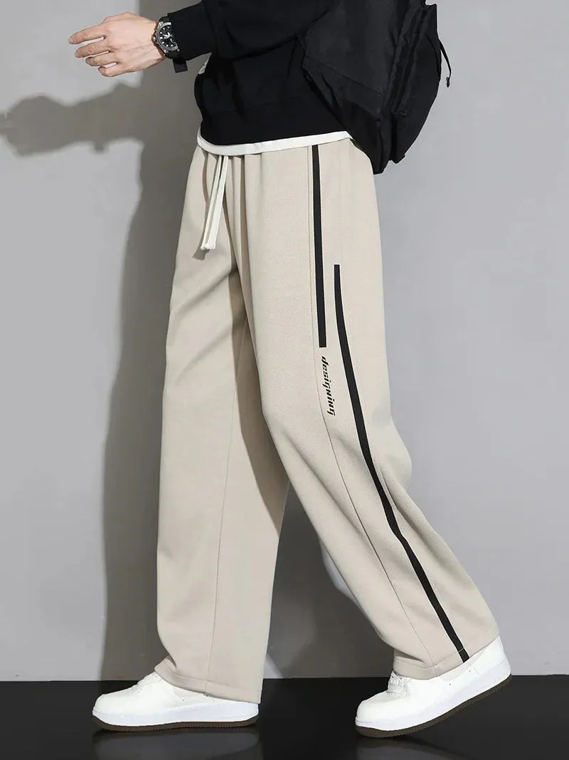 Sweatpants Men Baggy Joggers Wide Leg Pants Breathable Loose Outdoor Trousers Fashion Design Jogging Pants