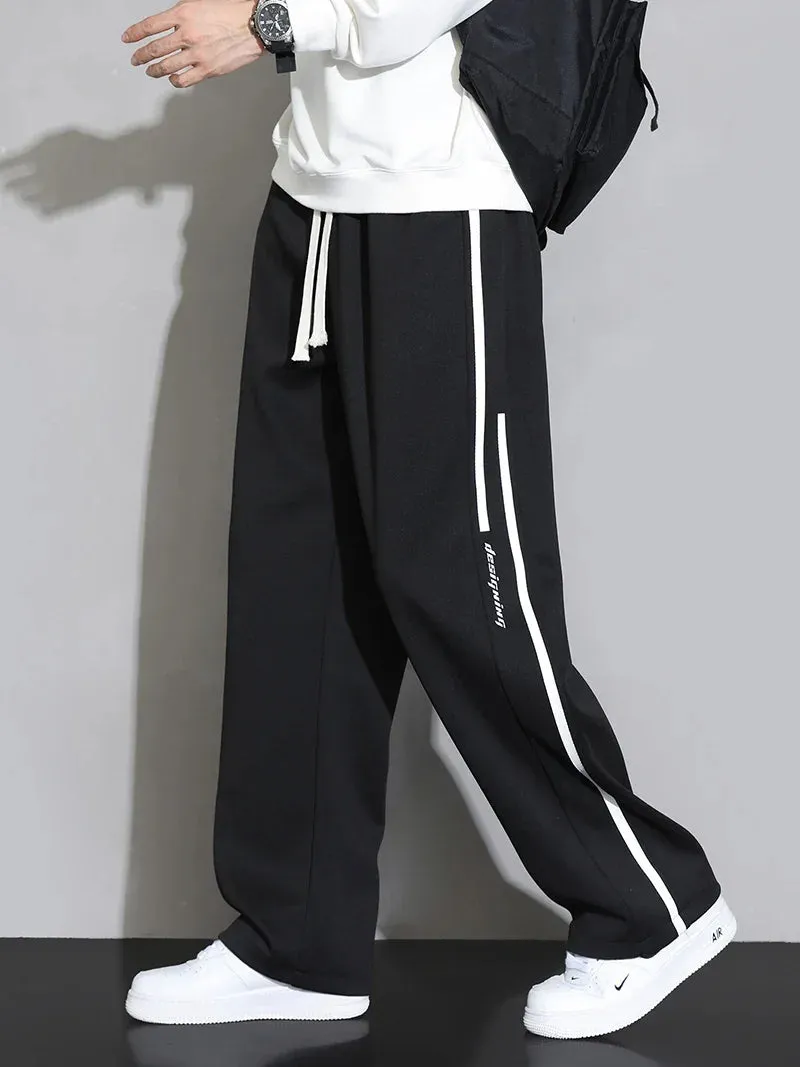 Sweatpants Men Baggy Joggers Wide Leg Pants Breathable Loose Outdoor Trousers Fashion Design Jogging Pants