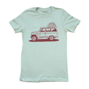 Willy Wagon Tee-Dusty Blue